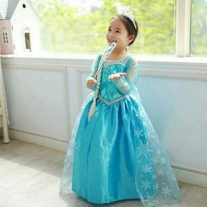 Girl Princess Elsa Costume
